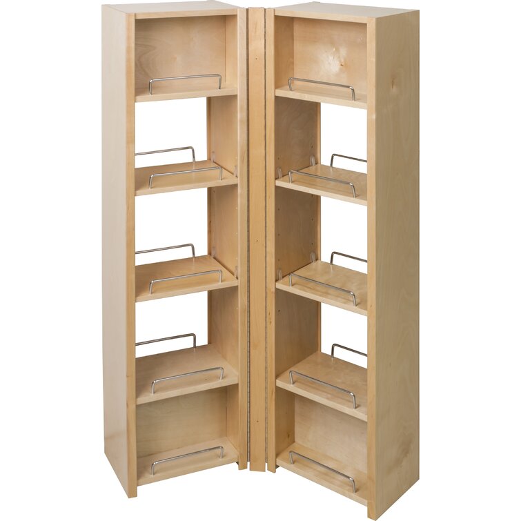 Wayfair wood cabinet store pull out pantry